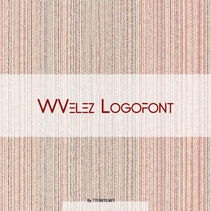 WVelez Logofont example